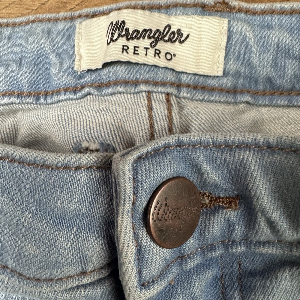 Wrangler Retro Women's High Rise Bootcut Jeans Blue Stretch Denim 5-Pocket 31x32 - Picture 4 of 9